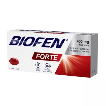 Biofen Forte 400mg, 16 capsule moi, Biofarm — preț și oferte