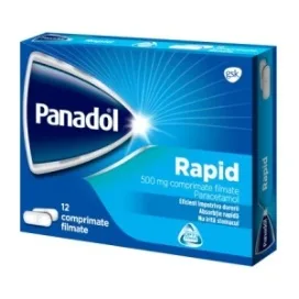 Panadol Rapid 500mg, 12 comprimate filmate, Haleon — preț și oferte