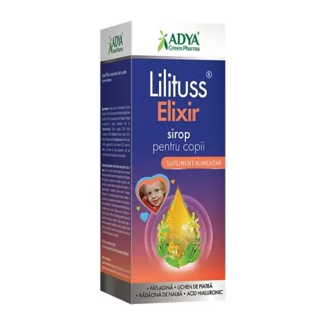 Lilituss Elixir Sirop pentru copii, 180ml, Adya Green Pharma — preț și oferte