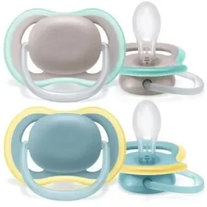Suzete din silicon Ultra Air baieti 18l+, 2 bucati, SCF349/01, Philips Avent