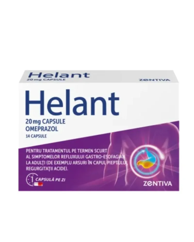 Helant 20 mg capsule, 20 mg, 14 capsule, Zentiva — preț și oferte