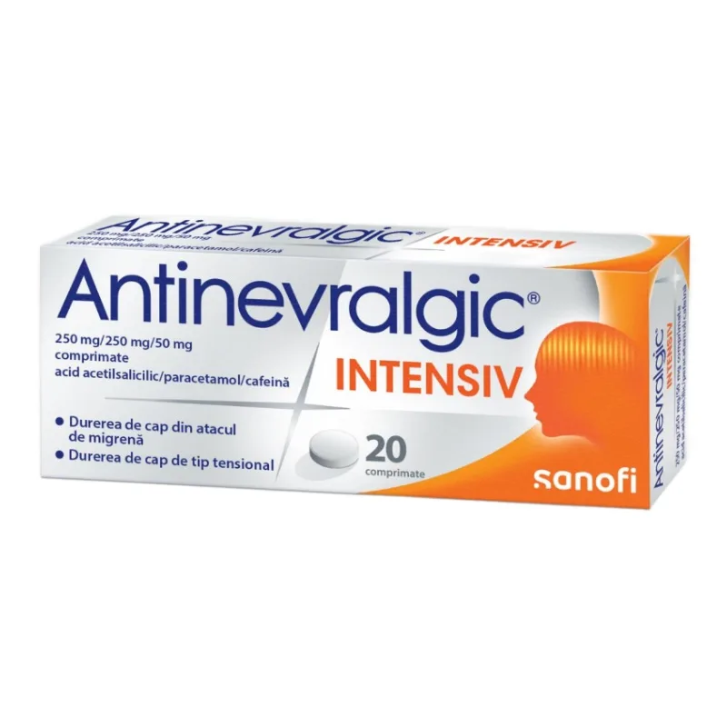 Antinevralgic Intensiv, 20 comprimate, Sanofi — preț și oferte