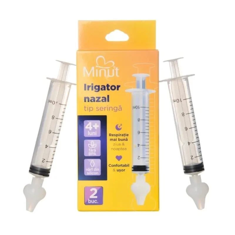 Seringa irigator lavaj, 2buc, Minut — preț și oferte