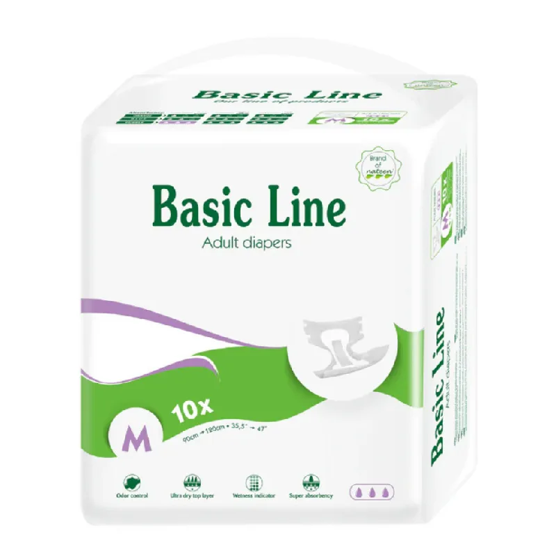 Scutece pentru adulti Purple Basic Line, marime M, 10 bucati, Nateen — preț și oferte