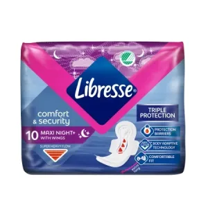 Absorbante Maxi Goodnight, 10 bucati, Libresse