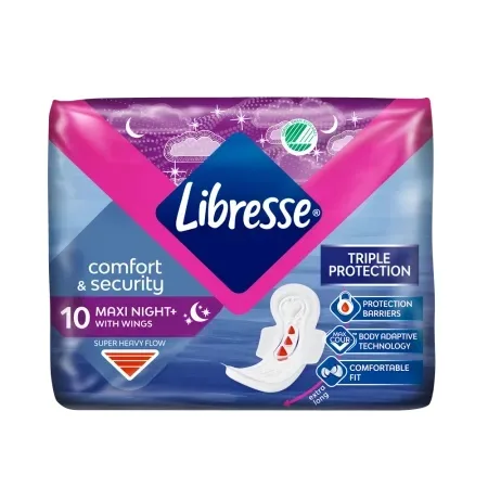 Absorbante Maxi Goodnight, 10 bucati, Libresse — preț și oferte