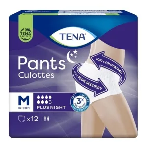 Scutece tip chilot Pants Plus Night, M, 12 bucati, Tena
