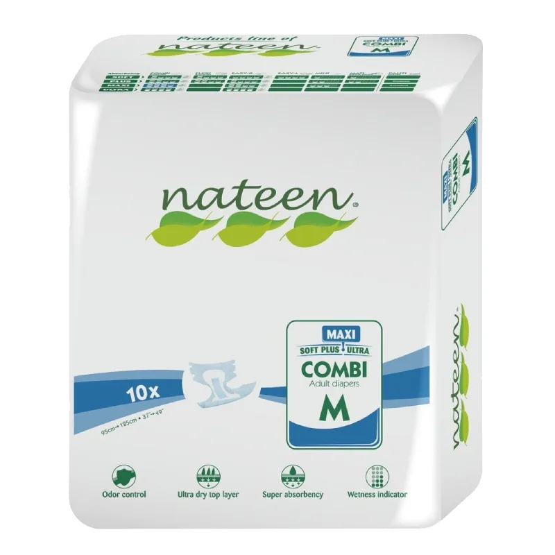 Scutece pentru adulti Combi Plus Line, marimea M, 10 bucati, Nateen — preț și oferte