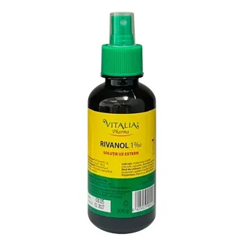Rivanol 1% solutie externa cu pulverizator, 200ml, Vitalia Vitalia Pharma — preț și oferte