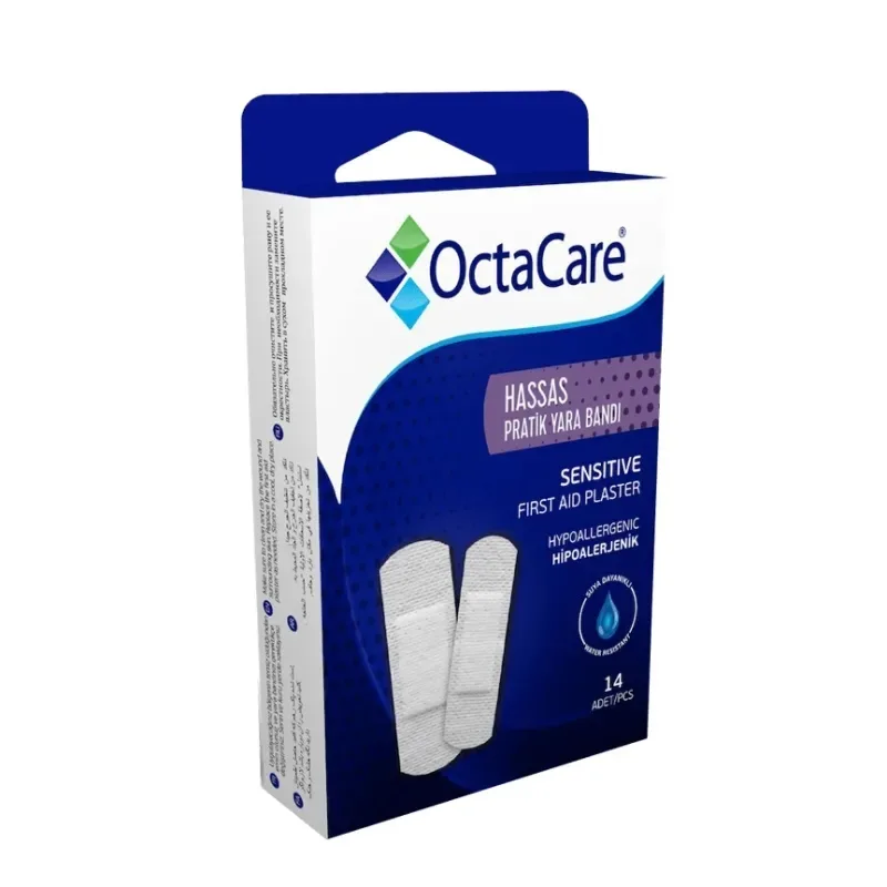 Plasturi prim ajutor Sensitive, 19.25 x 72mm, 14 bucati, Octacare — preț și oferte