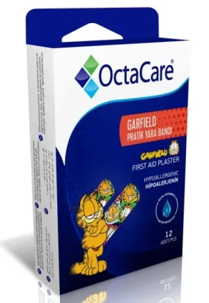 Plasturi pentru copii Garfield, 19 x 72mm, 12 bucati, Octacare