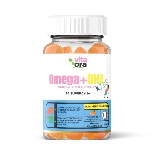 Omega+ DHA Kids, 60 jeleuri, Vita Ora — preț și oferte
