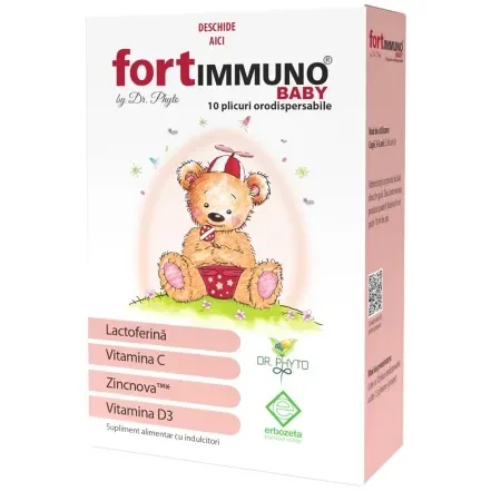 Fortimmuno Baby, 10 plicuri orodispersabile, Dr. Phyto — preț și oferte