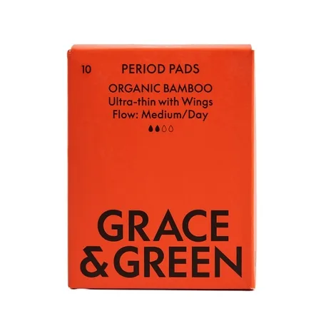 Absorbante de zi din bambus organic, 10 bucati, Grace & Green — preț și oferte