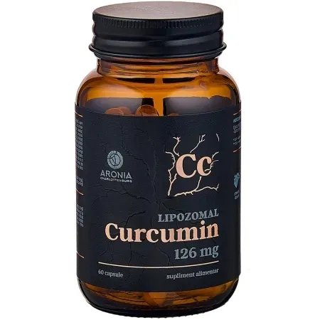 Curcumin lipozomal 126mg, 60 capsule, Aronia Charlottenburg — preț și oferte