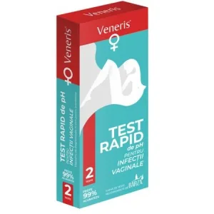 Test de pH pentru infectii vaginale, 2 teste, Veneris