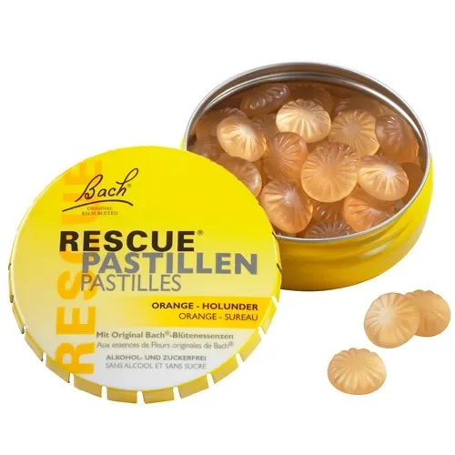 Dropsuri cu aroma de portocale si soc Original Bach, 50g, Rescue Remedy — preț și oferte