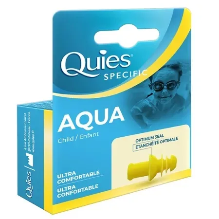 Dopuri de urechi pentru inot copii Aqua, 1 pereche, Quies — preț și oferte