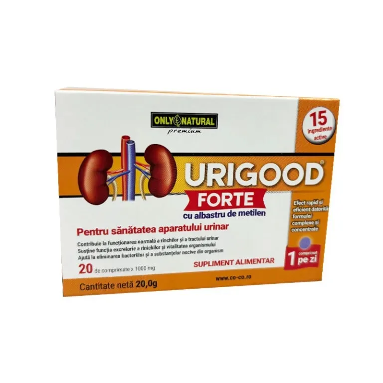 Urigood Forte 1000mg, 20 comprimate Only Natural — preț și oferte