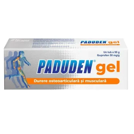 Paduden gel 50mg/g, 50g, Terapia TERAPIA SA CLUJ — preț și oferte