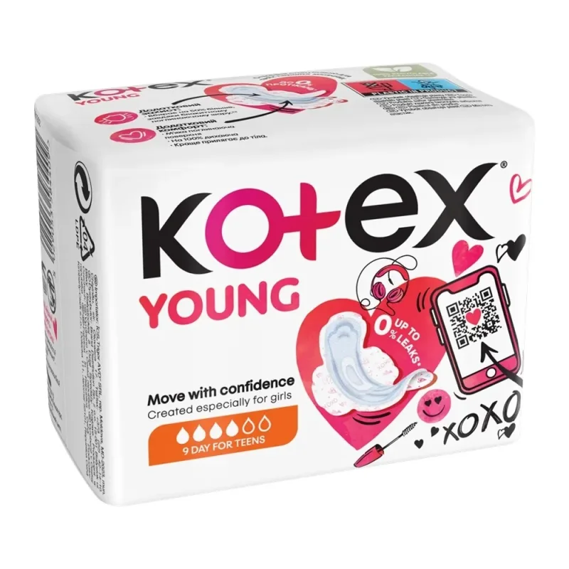 Absorbante Young Day, 9 bucati, Kotex — preț și oferte