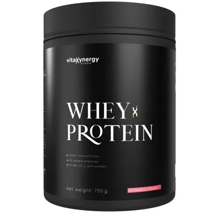 Proteina din zer cu aroma de capsuni, 750g, VitaXynergy — preț și oferte
