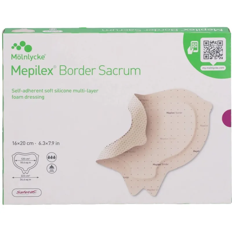 Pansament Mepilex Border Sacrum 16 x 20cm, 1 bucata, Molnlycke — preț și oferte