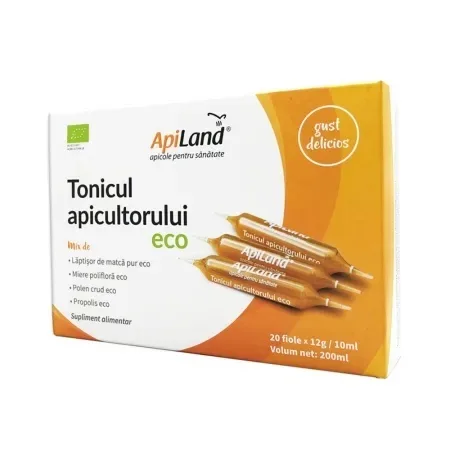 Tonicul Apicultorului Bio, fiole, 20 bucăți, Apiland — preț și oferte