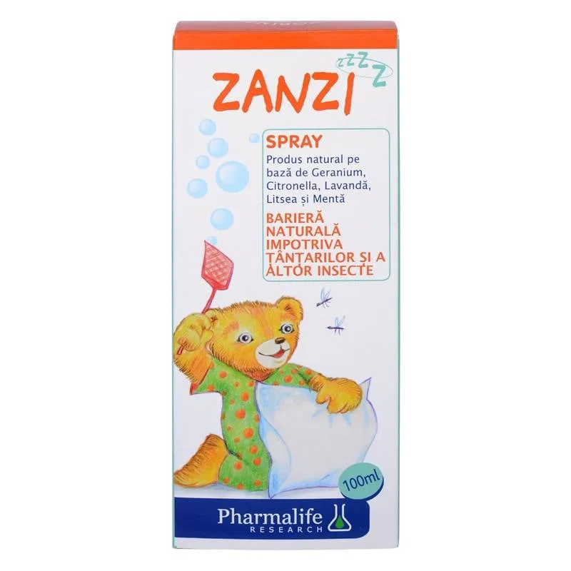 Zanzi spray anti-tantari si insecte, 100 ml, Pharmalife PHARMALIFE RESEARCH — preț și oferte