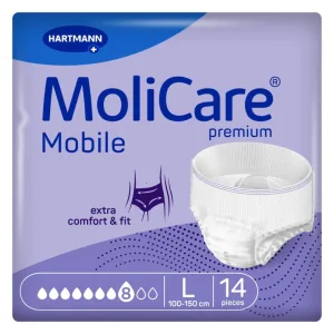 Scutece chilot adulti MoliCare Premium Mobile 8pic L, 14buc, Hartmann