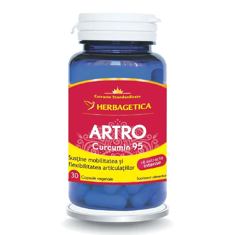 Artro Curcumin 95, 30 capsule, Herbagetica — preț și oferte