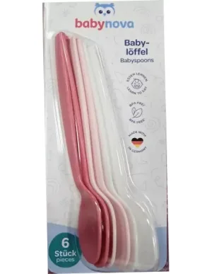 BABY NOVA Set lingurite plastic 6l+, 6buc, 34603