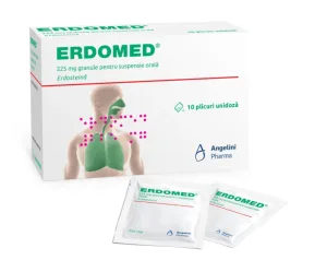 Erdomed 225mg, 10 plicuri, Angelini