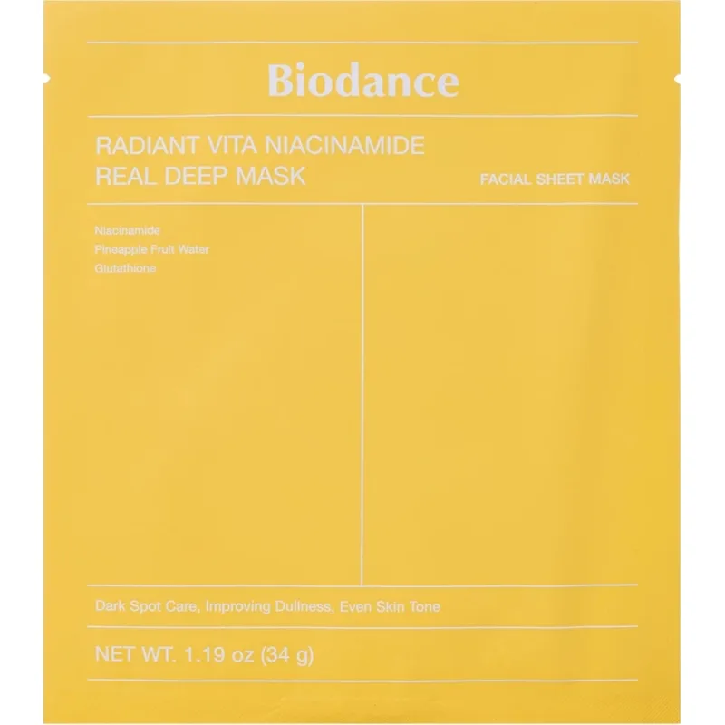 Masca de fata pentru hidratare si luminozitate Radiant Vita Niacinamide, 34g, Biodance — preț și oferte