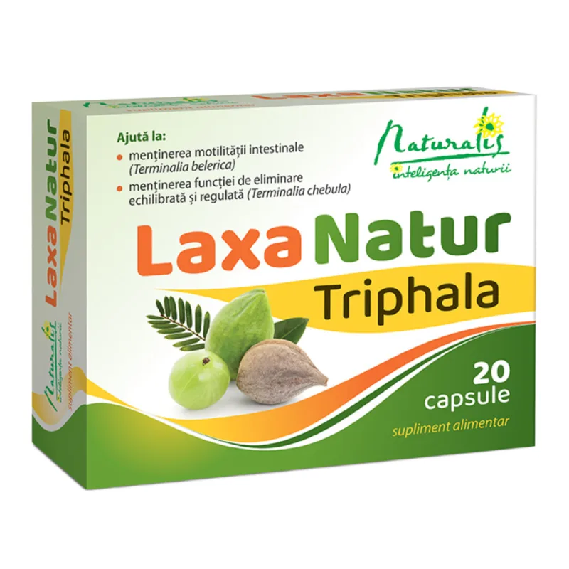 LaxaNatur Triphala, 20 capsule, Naturalis — preț și oferte