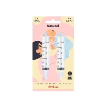 Seringa lavaj nazal Nasucel, 2buc, 4l+, Redline — preț și oferte