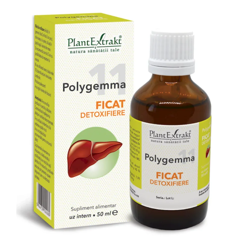Polygemma 11 Ficat detoxifiere, 50 ml, Plant Extrakt PLANTEXTRAKT — preț și oferte