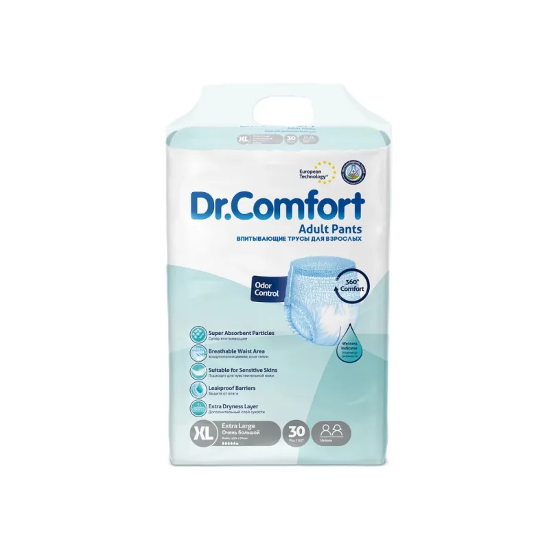 Scutece adulti Dr. Comfort tip chilot XL, 30 bucăți — preț și oferte