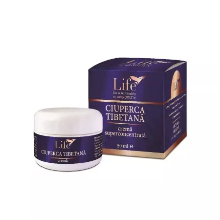 Crema Superconcentrata Ciuperca Tibetana Life, 50ml, Bionovativ — preț și oferte