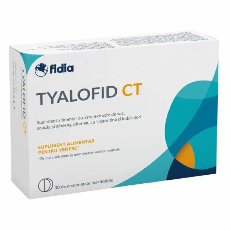Tyalofid CT, 30 comprimate mastecabile, Fidia Farmaceutici — preț și oferte