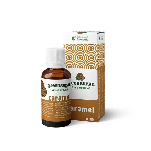 Green Sugar lichid, îndulcitor natural din stevie, 50 ml, Laboratoarele Remedia — preț și oferte