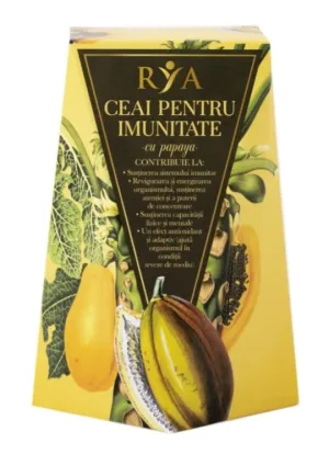 Ceai imunitate cu papaya, 60g, Rya Vita