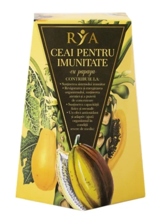 Ceai imunitate cu papaya, 60g, Rya Vita — preț și oferte