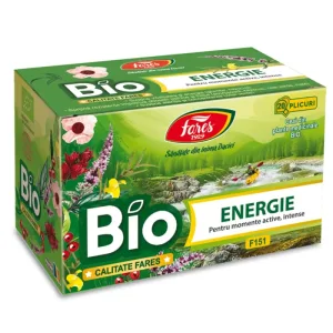 Ceai Bio Energie, 20 plicuri, F151, Fares
