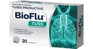 Bioflu Tuss 30mg, 20 comprimate, Biofarm