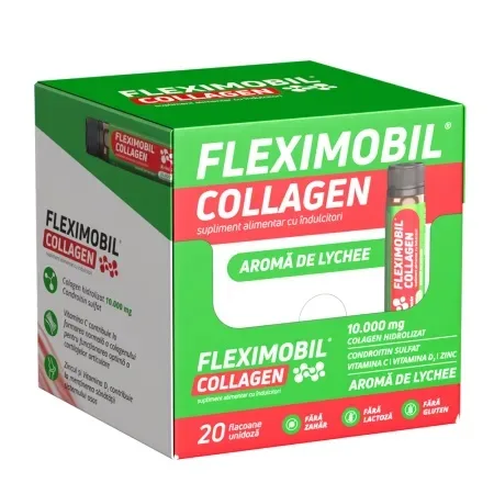 Fleximobil Colagen, 20 flacoane unidoza x 25 ml, Fiterman Pharma FITERMAN PHARMA S.R.L. - ROMANIA — preț și oferte