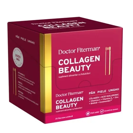 Collagen Beauty, 20 flacoane unidoza x 25 ml, Doctor Fiterman FITERMAN PHARMA S.R.L. - ROMANIA — preț și oferte