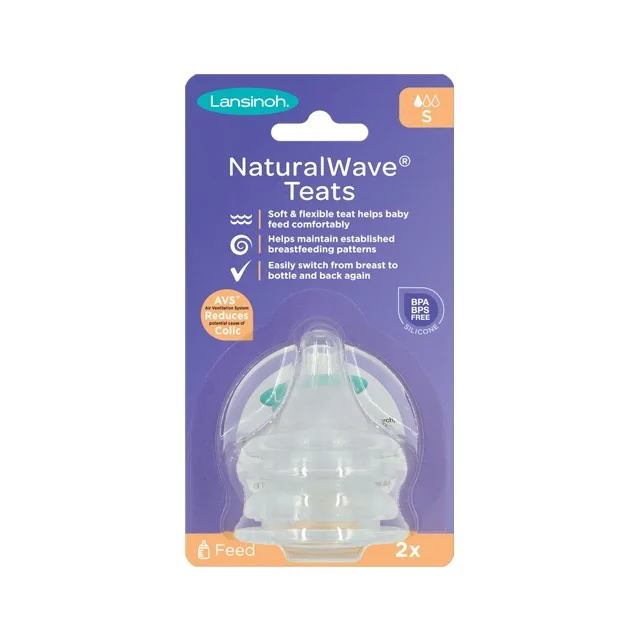 Tetina din silicon flux lent, 2 bucati, 75900, Lansinoh — preț și oferte