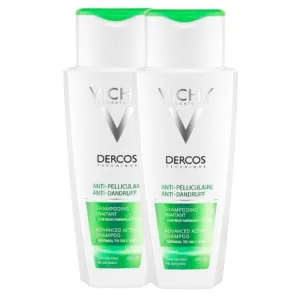 VICHY Dercos bi-pack sampon antimatreata par normal-gras, 2x 200ml