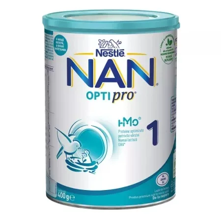 Lapte praf Nan 1 Optipro HMO +0 luni, 400g, Nestle NESTLE BELGILUX S.A. BELGIA — preț și oferte